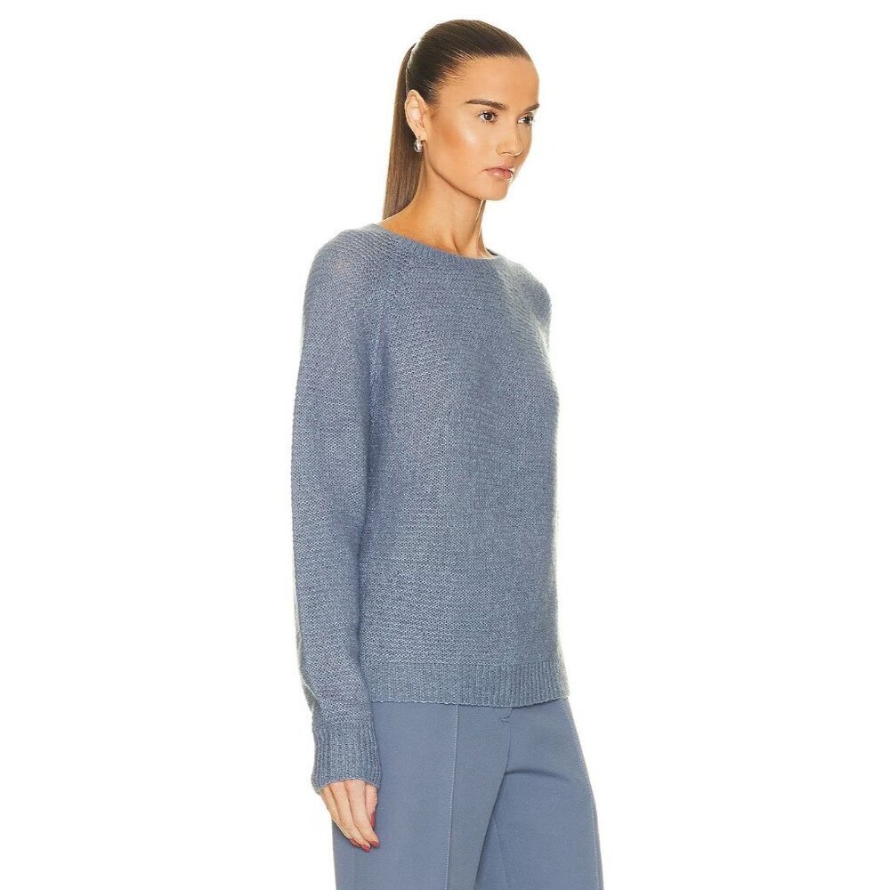 Max Mara Finnici Sweater in Light Blue Small New Womens Knit Cashmere Top - Picture 3 of 16